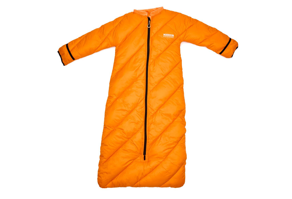 Big Mo 40° Kids Sleeping Bag (2-4 Years Old) in Ember Orange - Front View - Morrison Outdoors