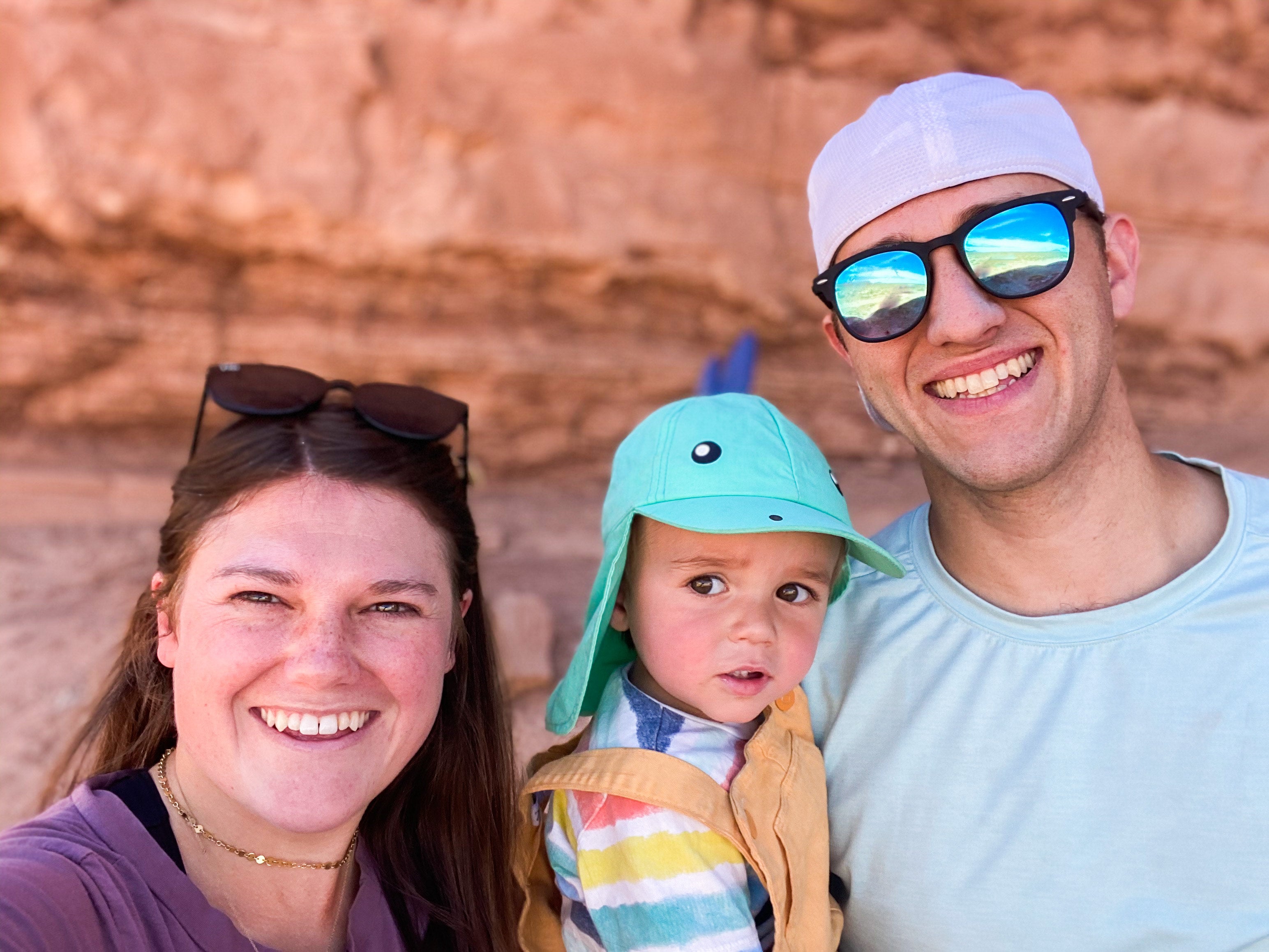 The Jones family at Capital Reef National Park