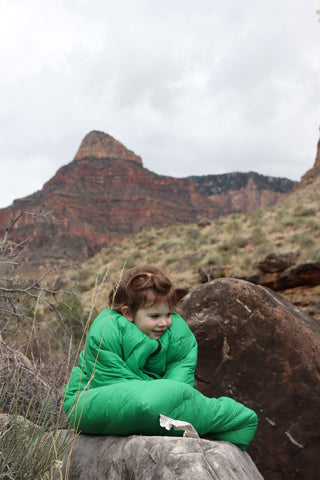 The Big Mo baby sleeping bag. 